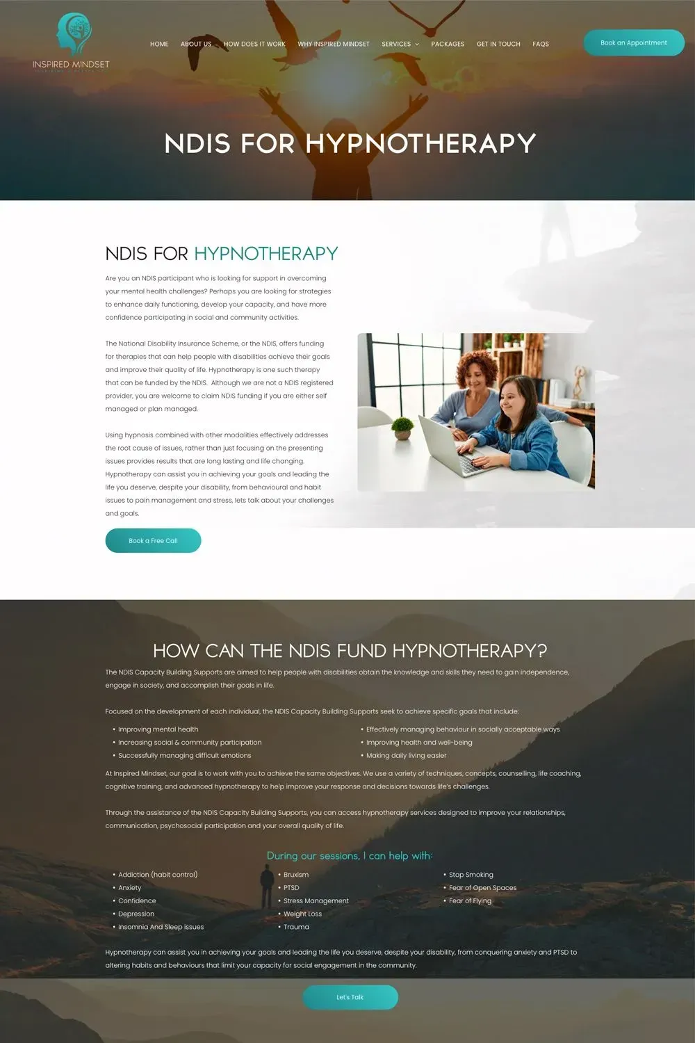Inspired Mindset service page preview #2