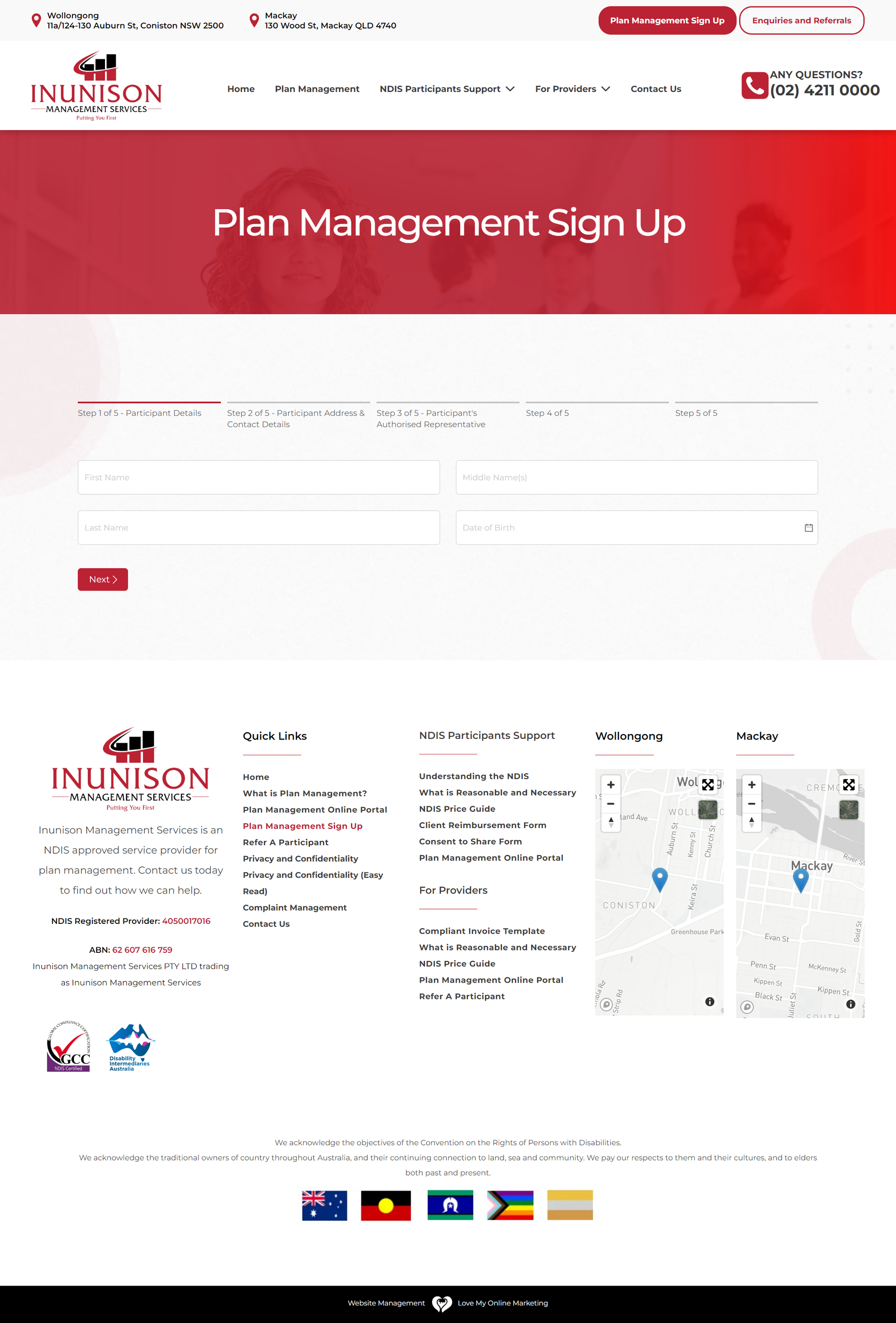 Inunison Management Services internal page preview #4