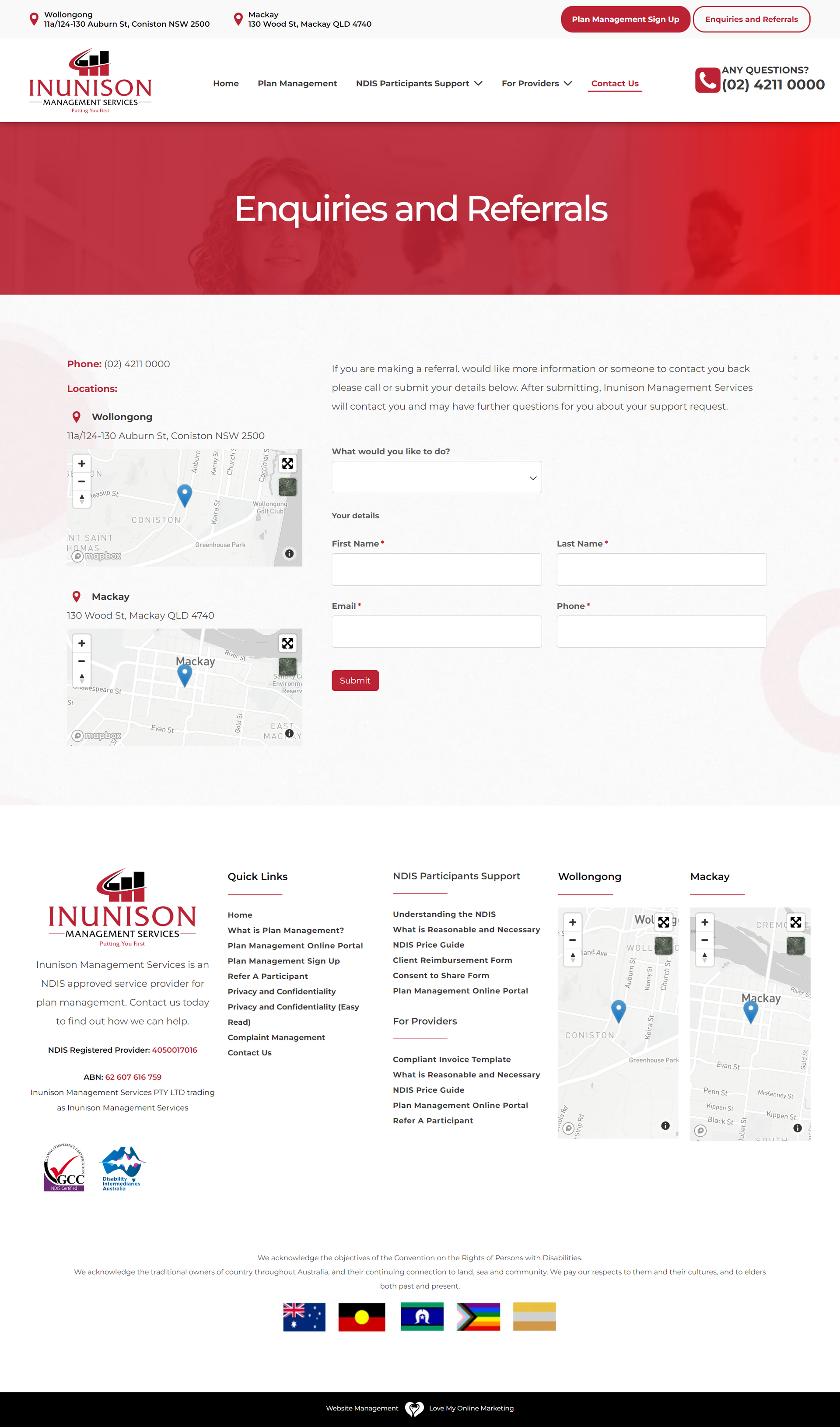 Inunison Management Services internal page preview #5