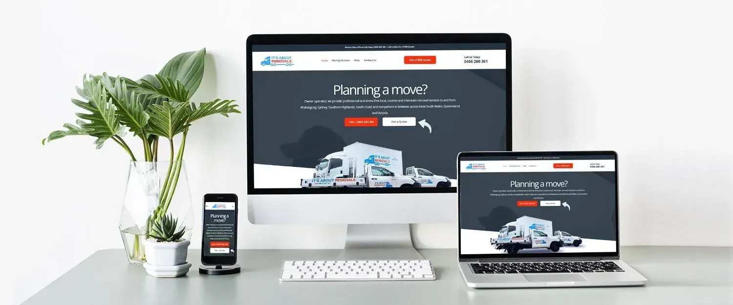 It's About Removals website preview