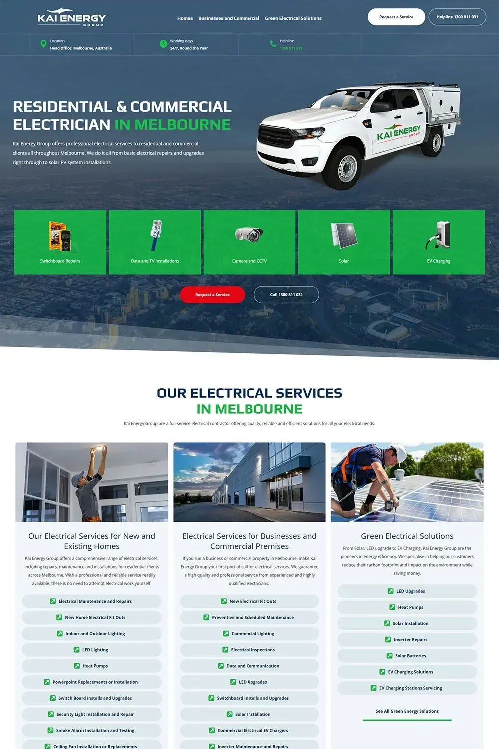 Kai Energy Group home page preview