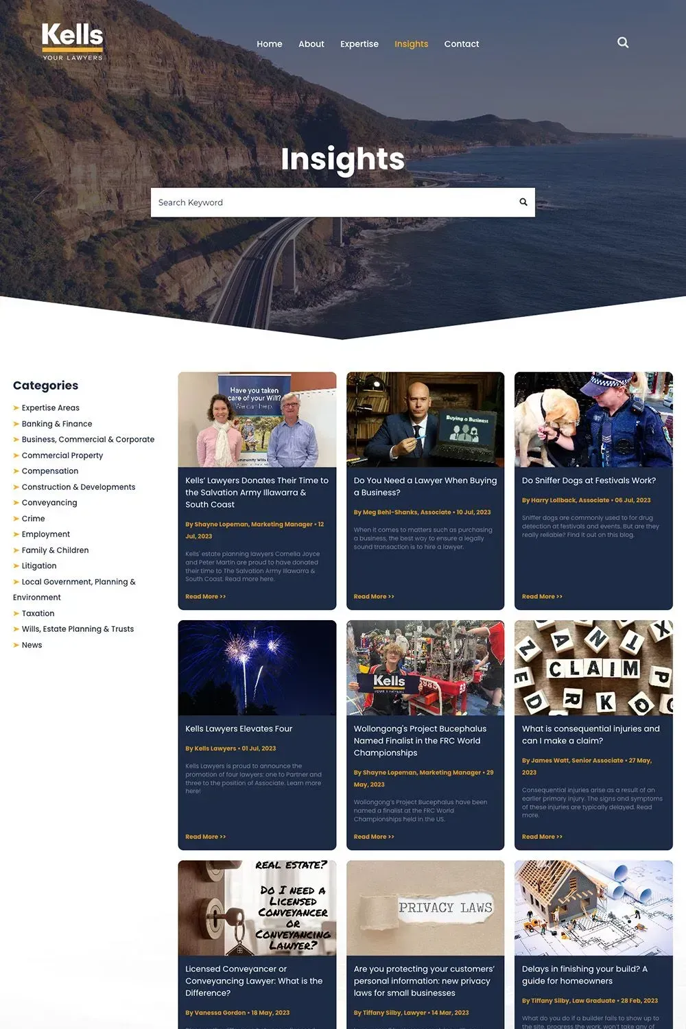 Kells the Lawyers insights page preview