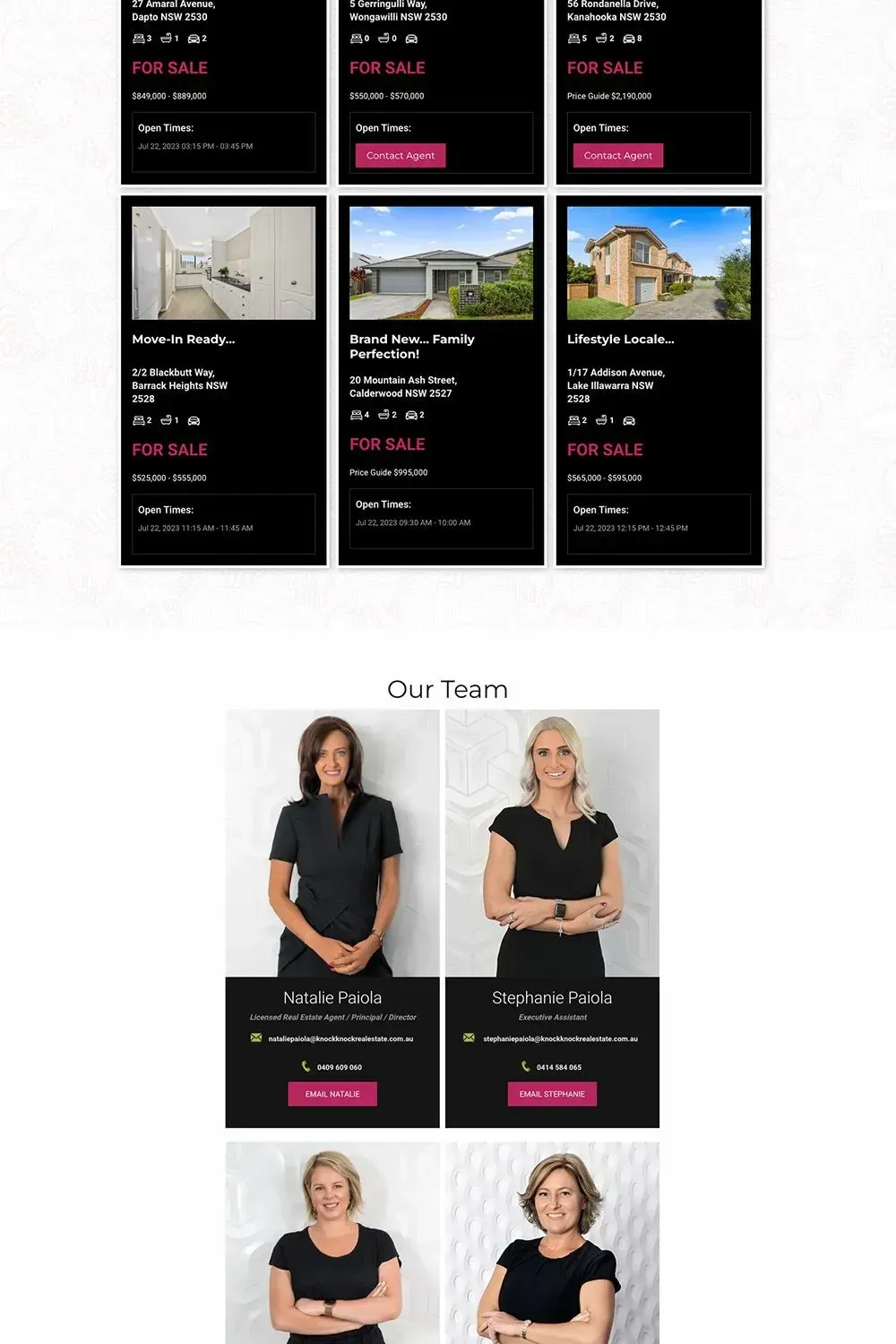 Knock Knock Real Estate home page preview #2