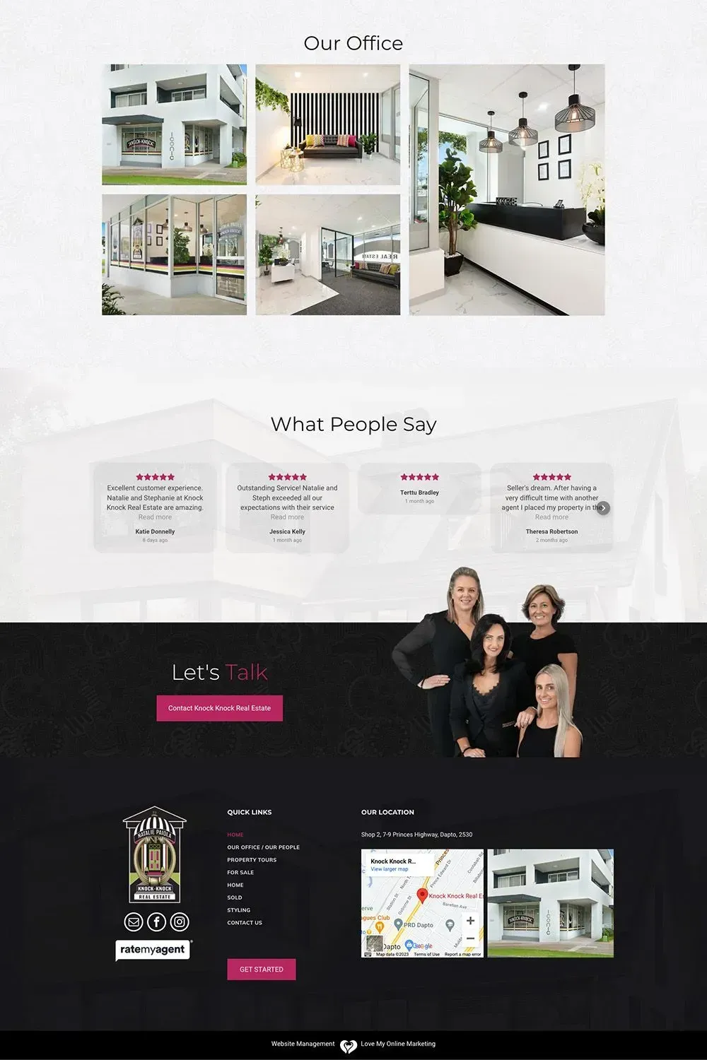 Knock Knock Real Estate home page preview #3