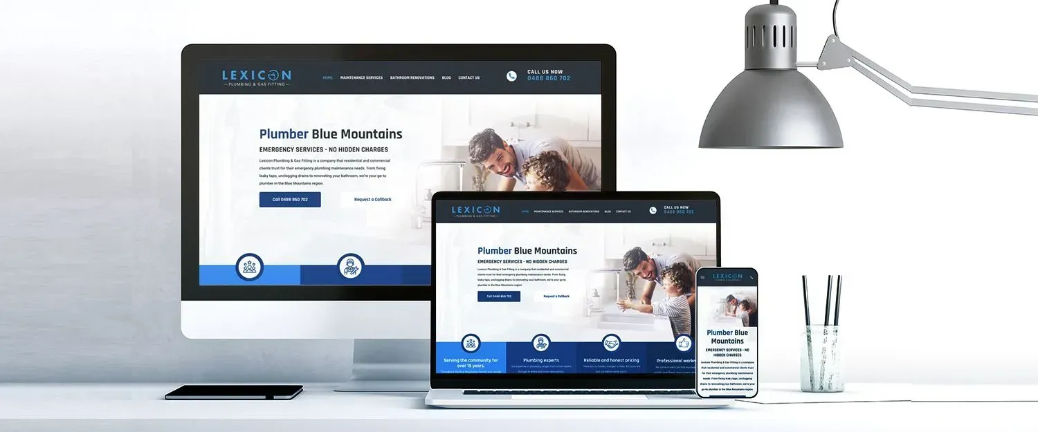 Lexicon Plumbing & Gas Fitting website preview