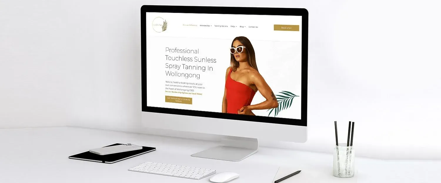 LuxERi Tan Salon website preview