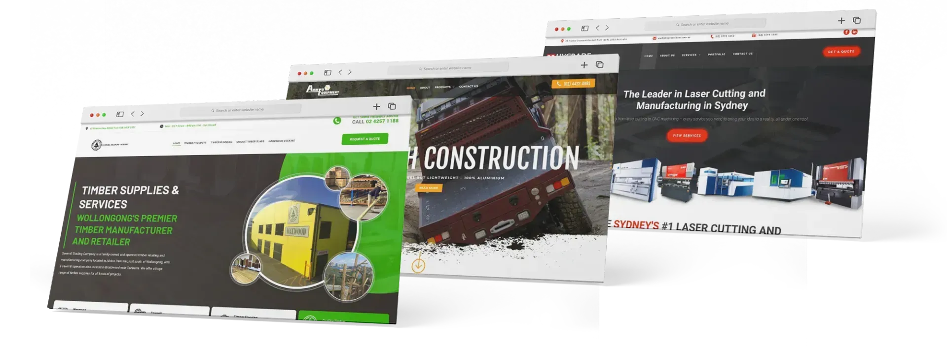 websites we've designed for manufacturing companies