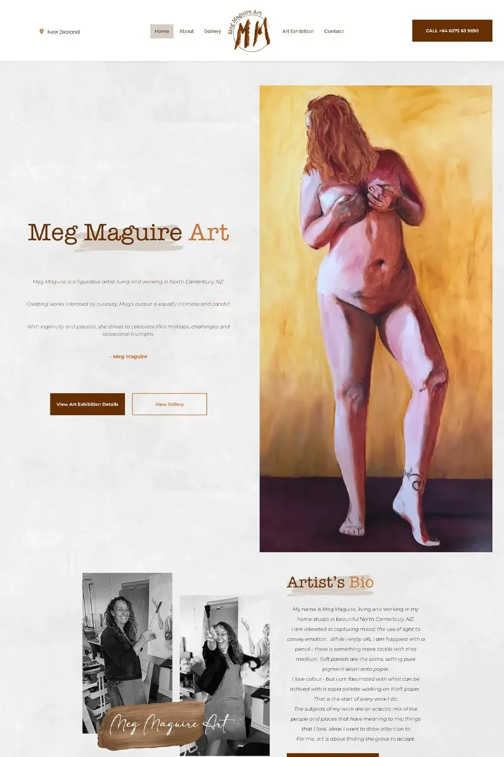 Meg Maguire Art home page preview