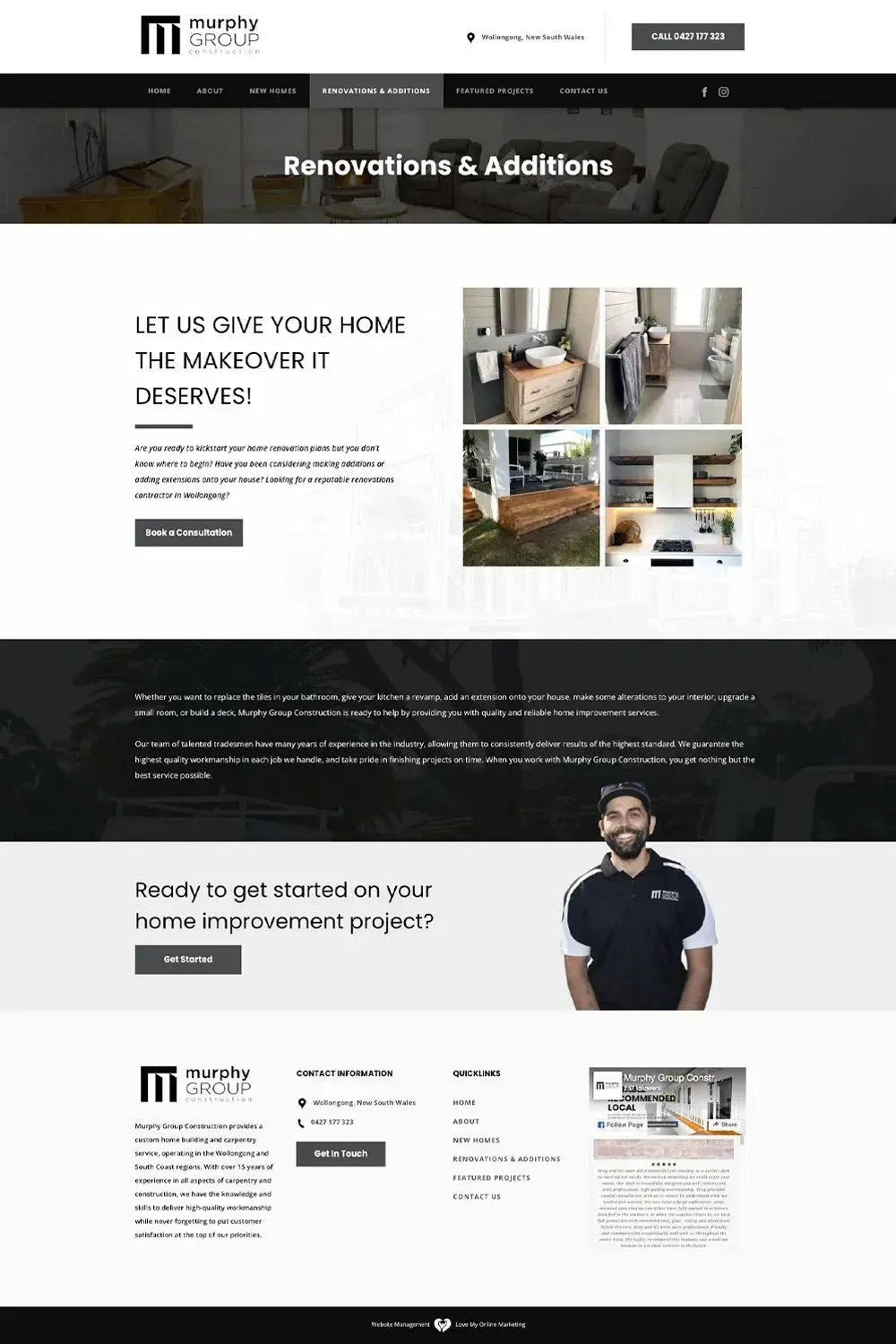 Murphy Group Construction internal page preview #2