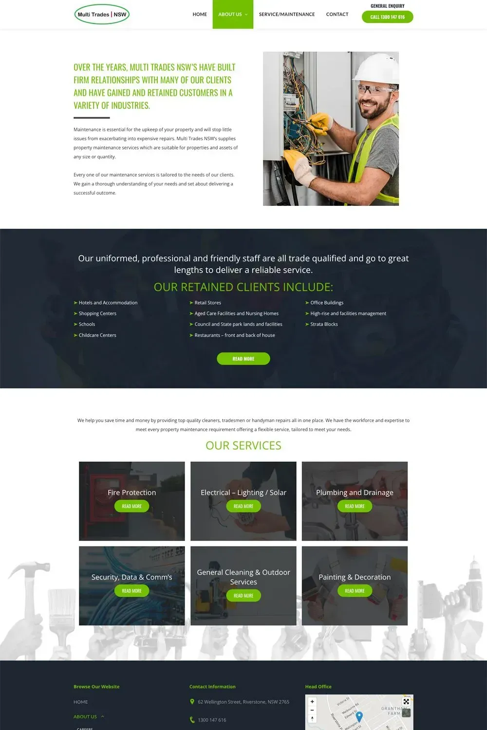 NSW Multi Trades internal page preview
