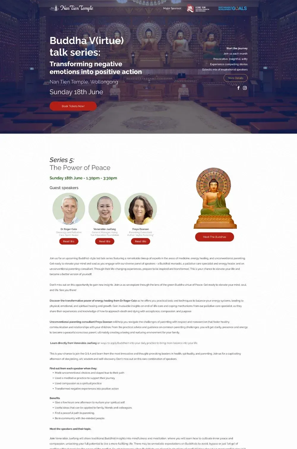 Nan Tien Temple landing page preview