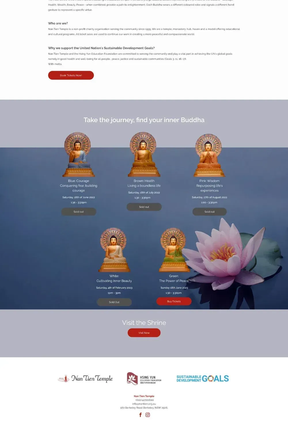 Nan Tien Temple landing page preview #3