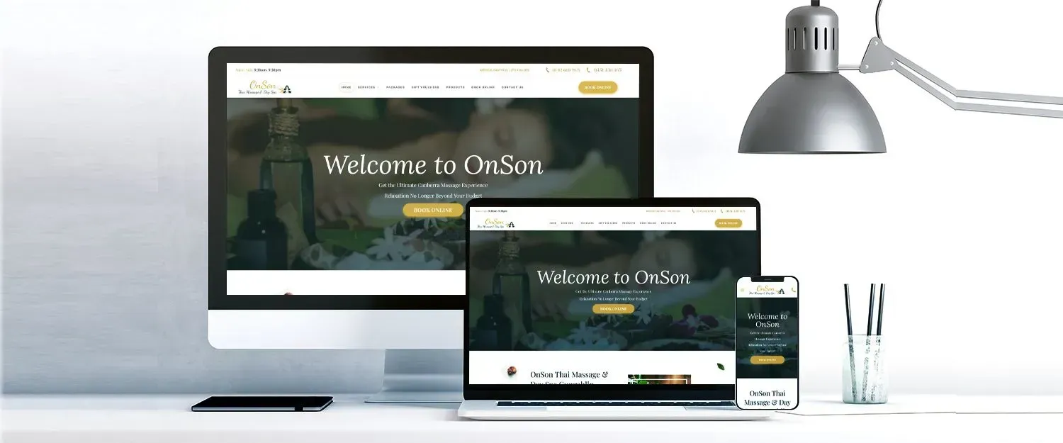 OnSon Thai Massage & Day Spa website preview