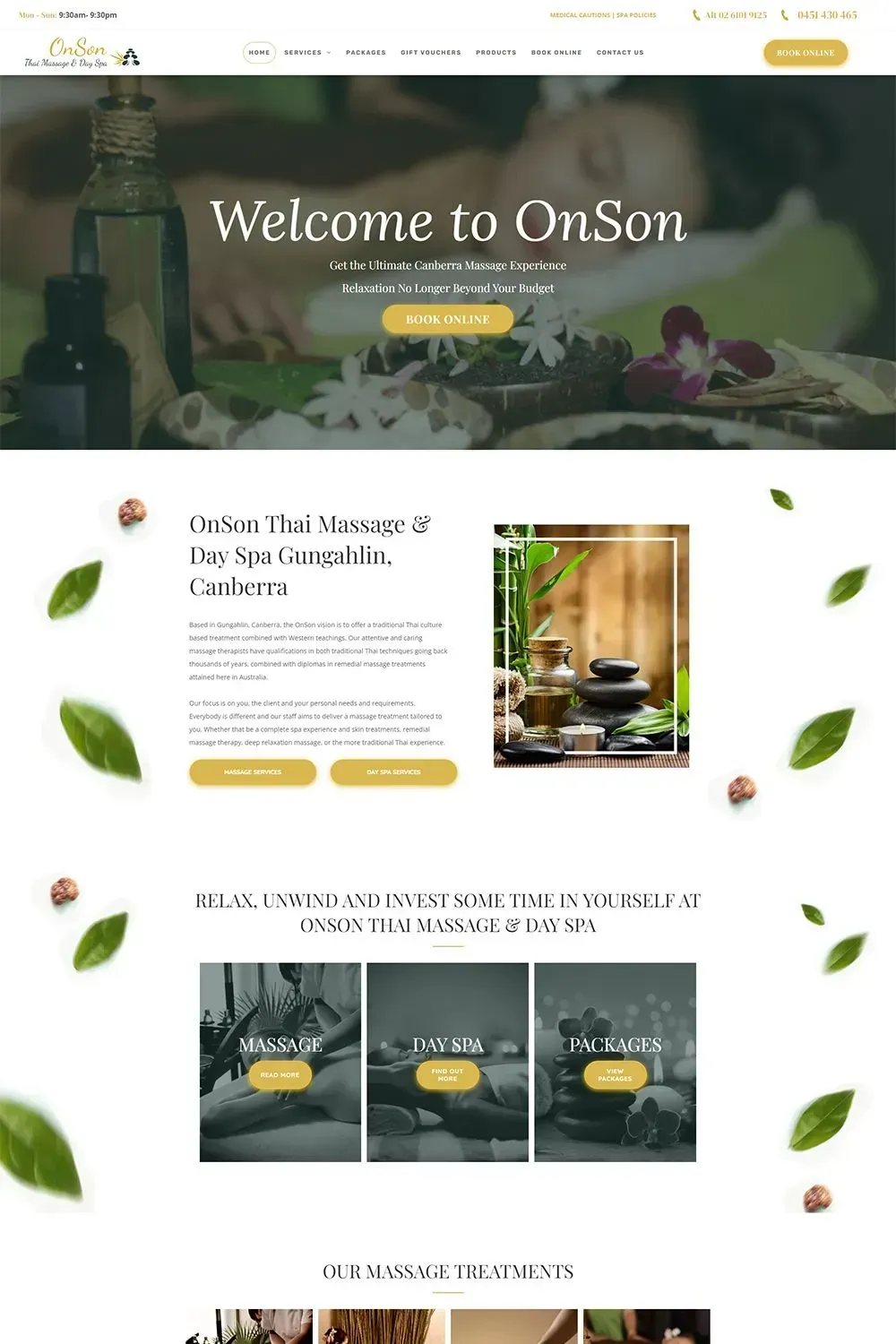 OnSon Thai Massage & Day Spa home preview