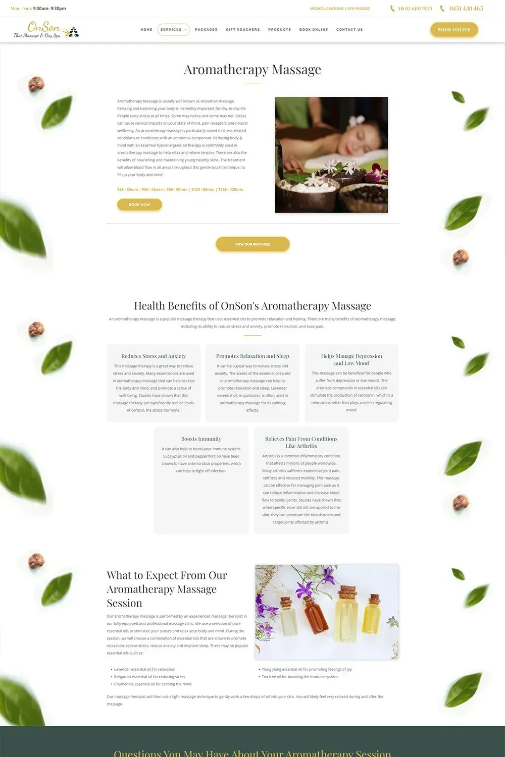 OnSon Thai Massage & Day Spa internal page preview #4