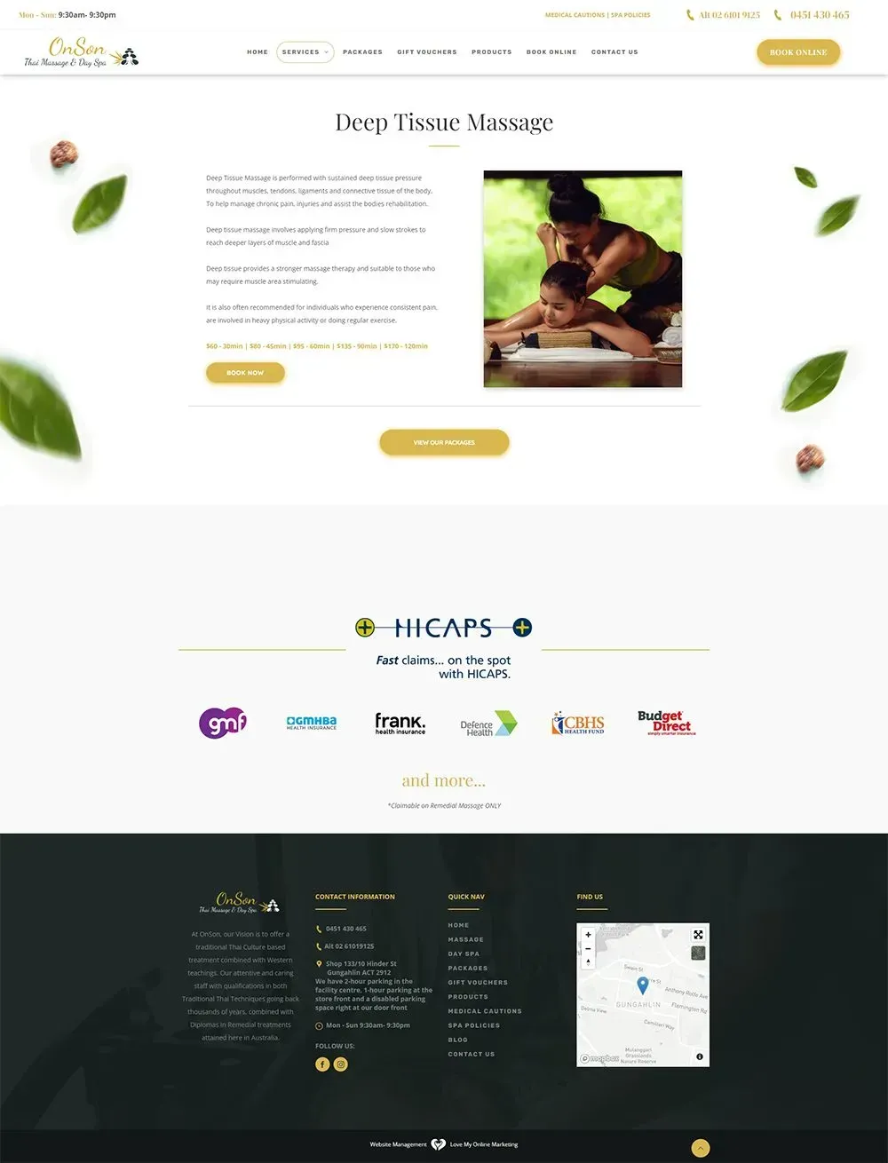 OnSon Thai Massage & Day Spa internal page preview #5