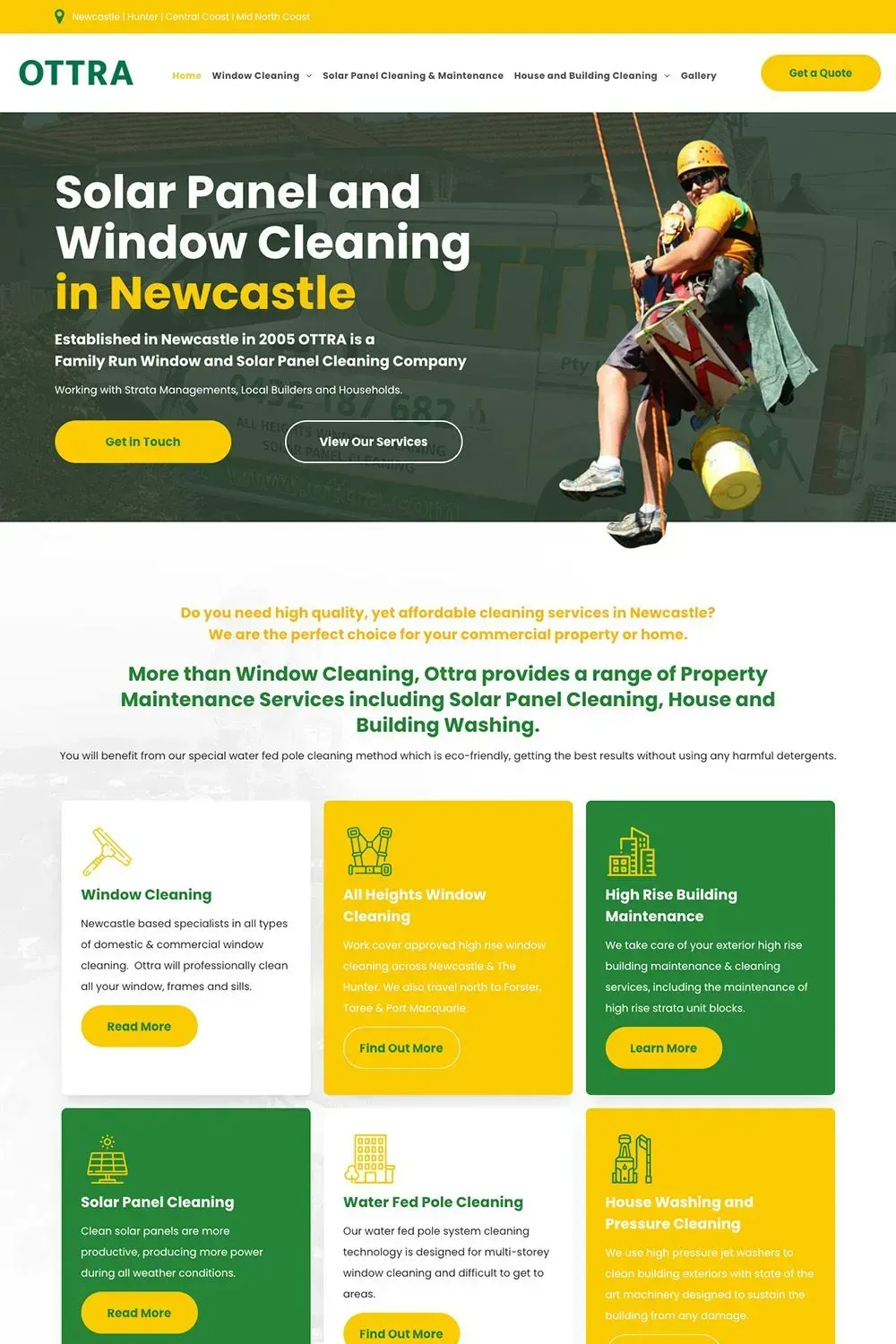 Ottra home page preview