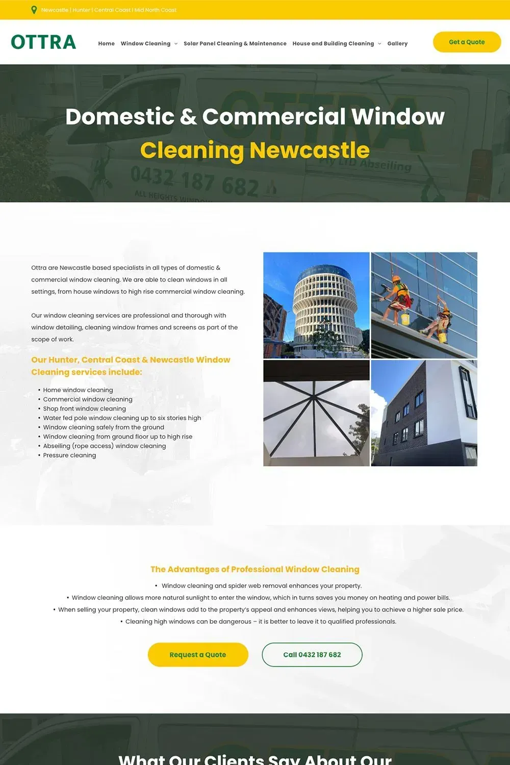 Ottra service page preview