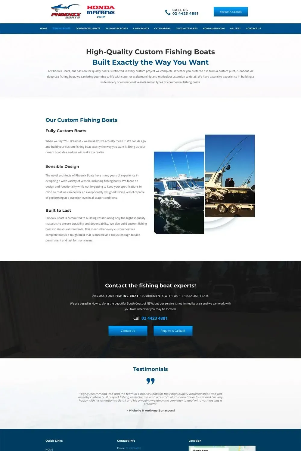 Phoenix Boats service page preview #1