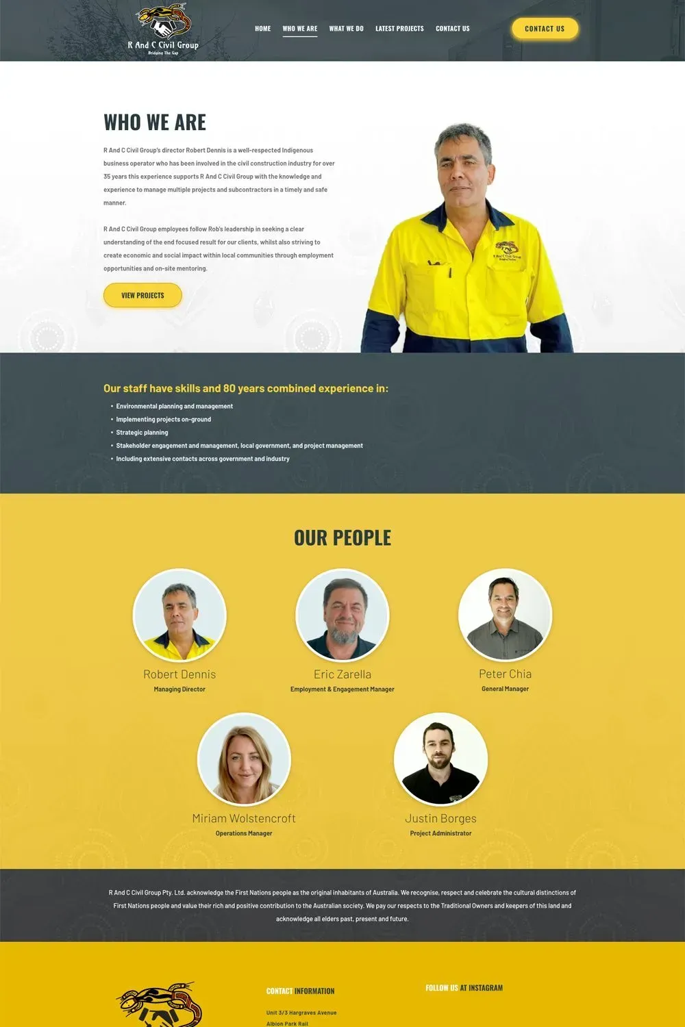 R&C Civil Group about us page preview