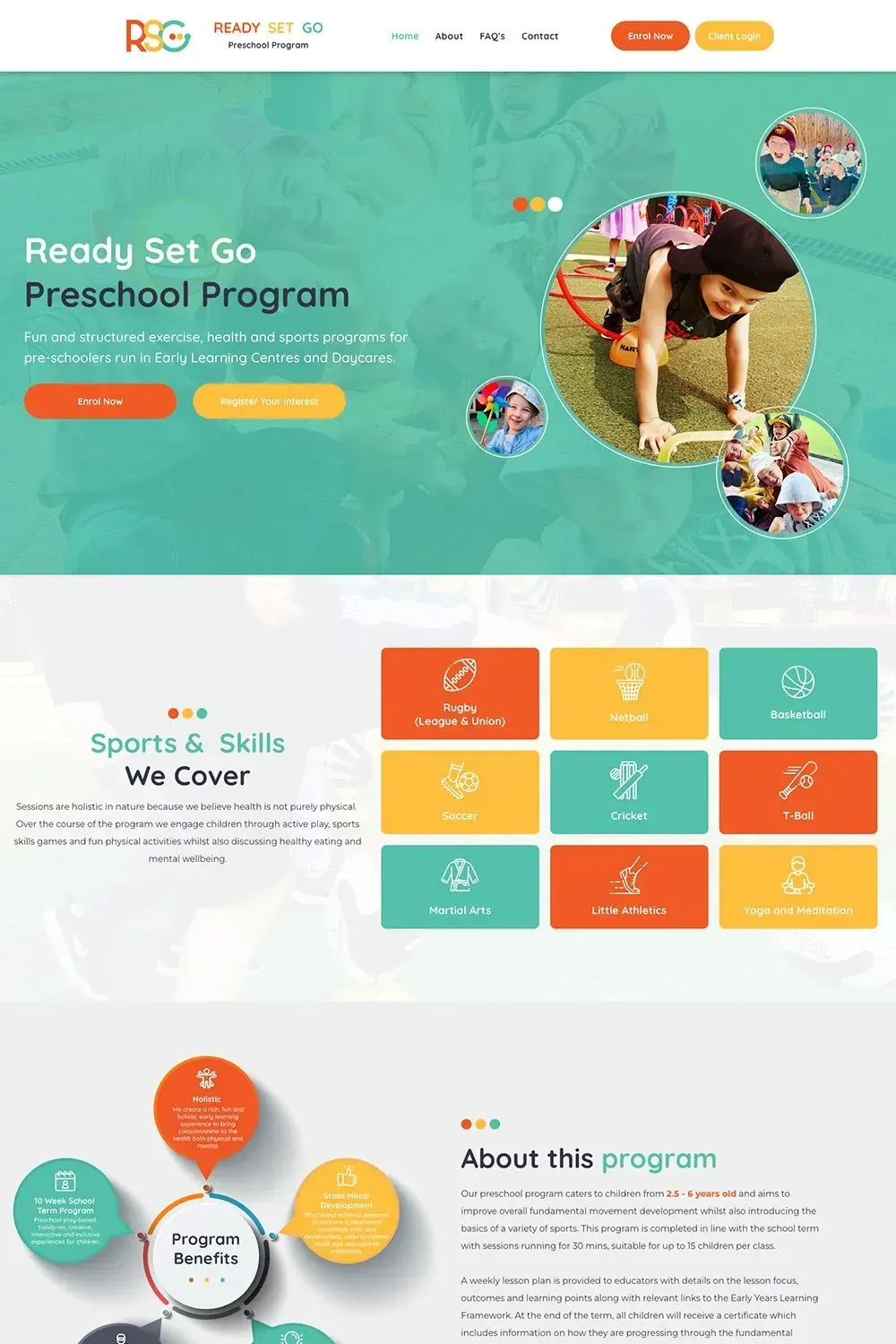 Ready Set Go home page preview #1