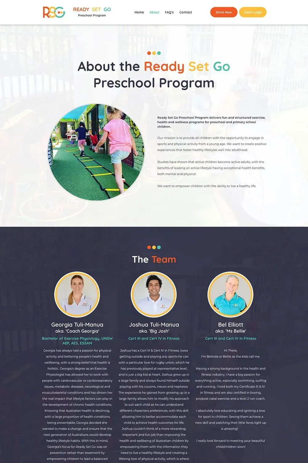 Ready Set Go internal page preview #2