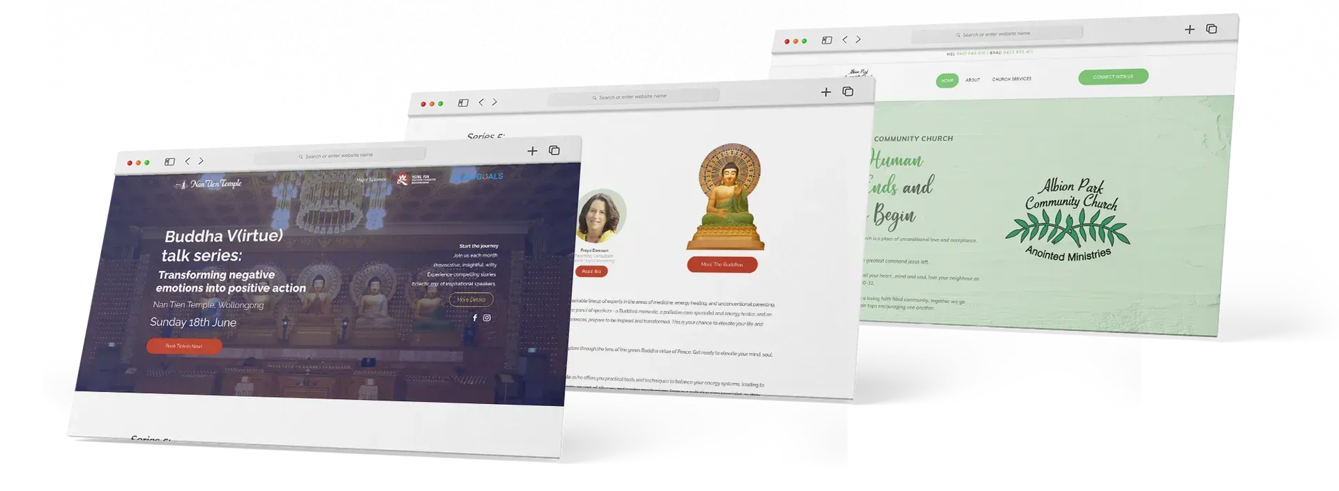 web design for religious organisations