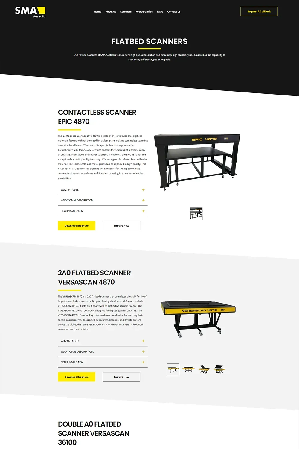 SMA Scanners internal page preview #1