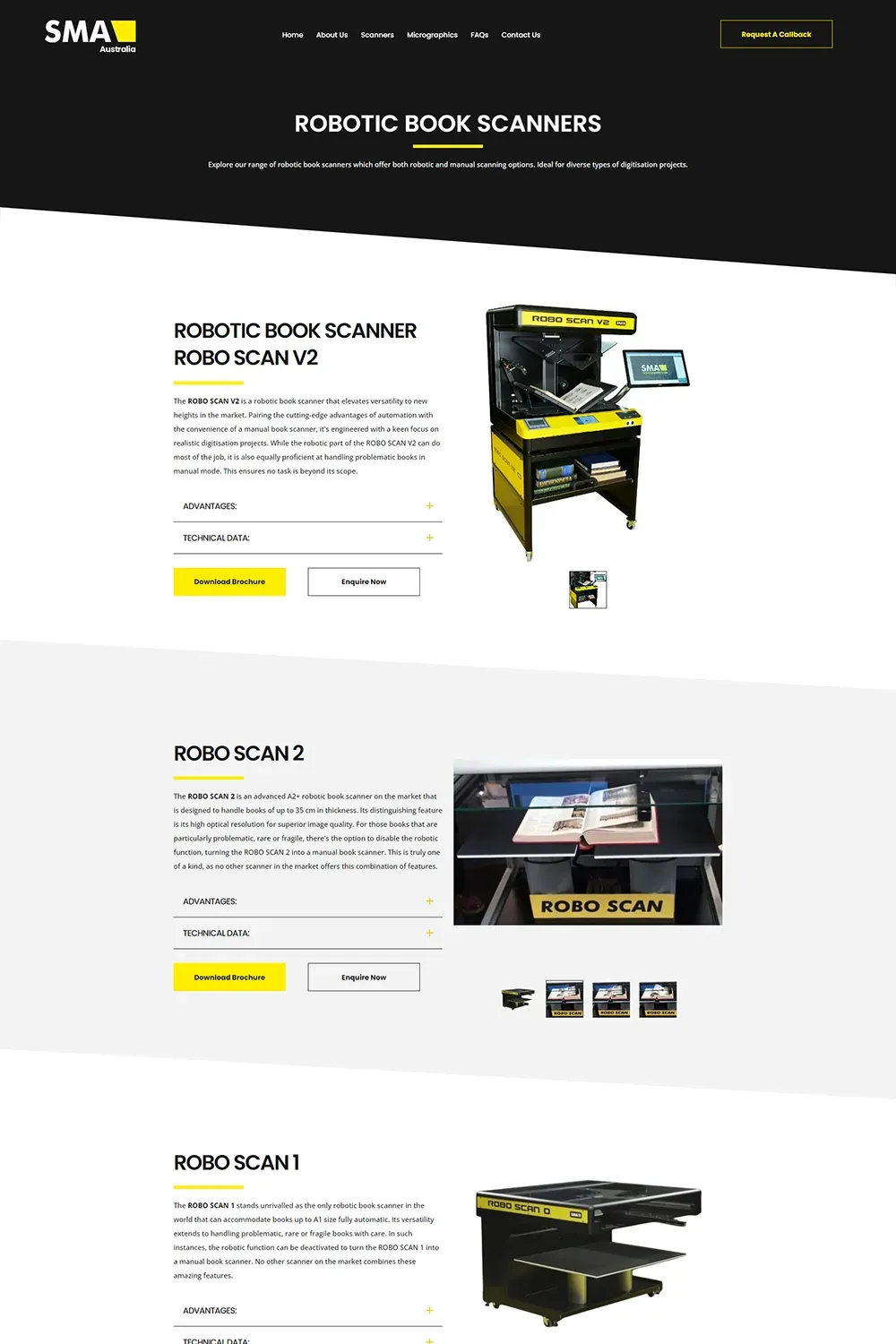 SMA Scanners internal page preview #3