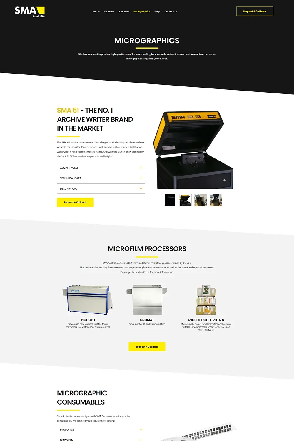 SMA Scanners internal page preview #4