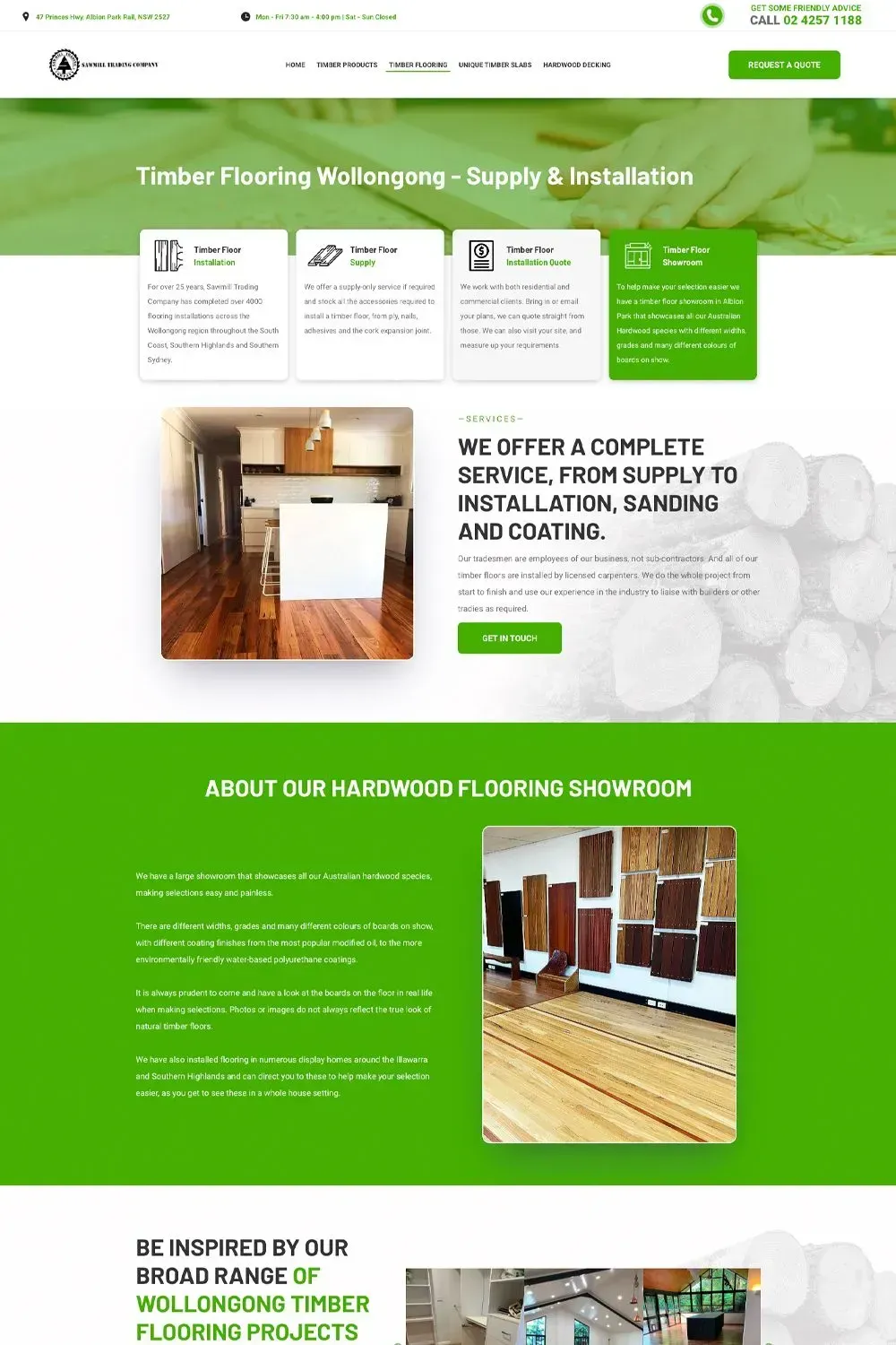 Sawmill Trading service page preview #2