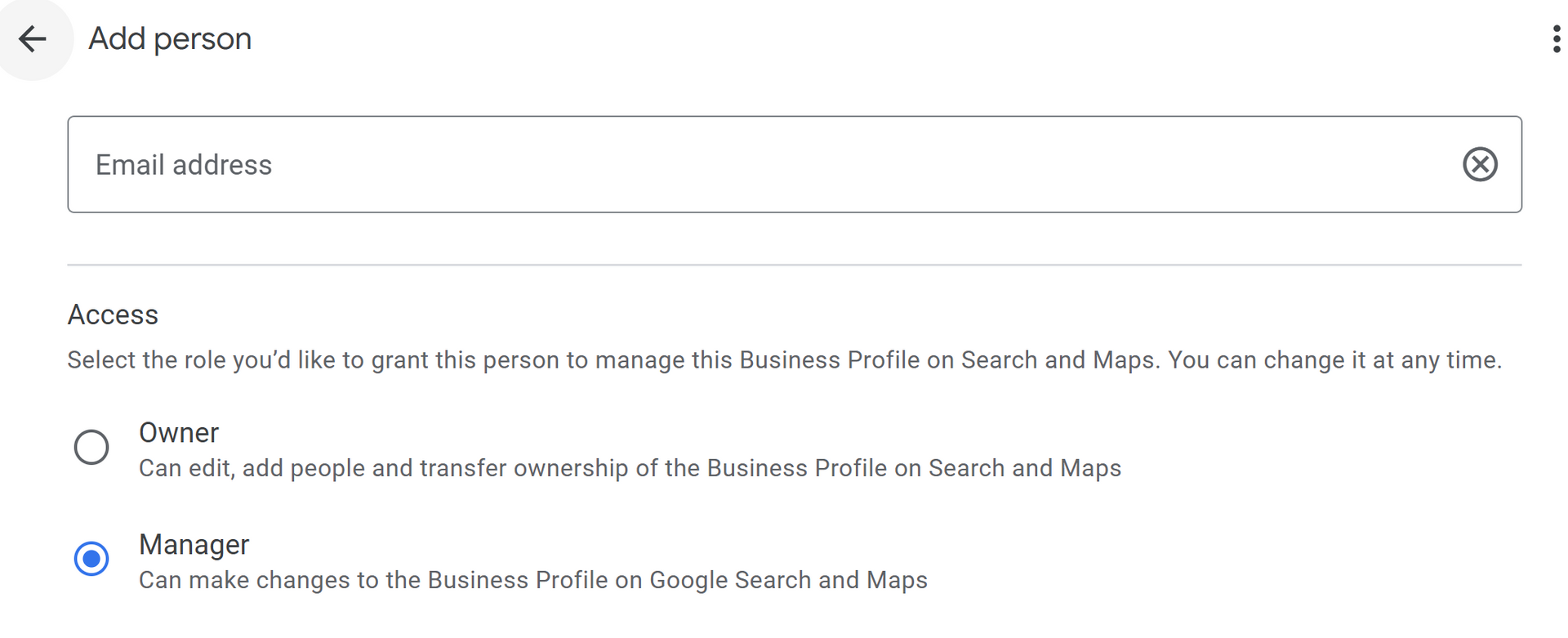Add manager