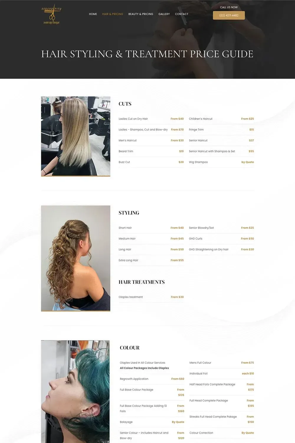 Serendipity Hair by Tanya internal page preview