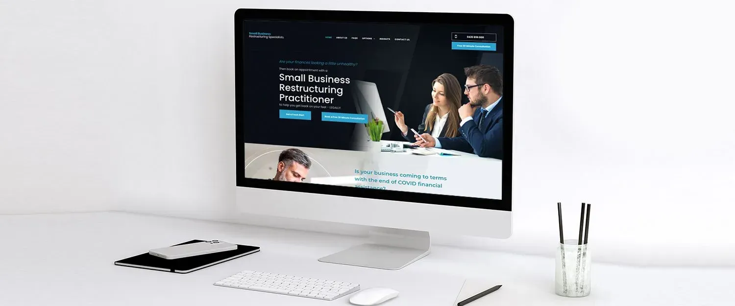 Small Business Restructuring Specialists website preview