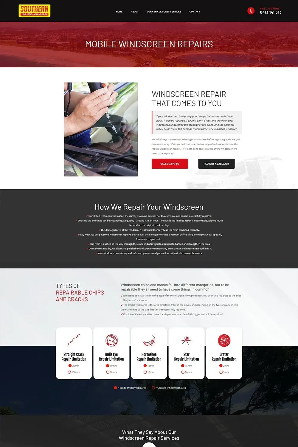 Southern Auto Glass internal page preview #4