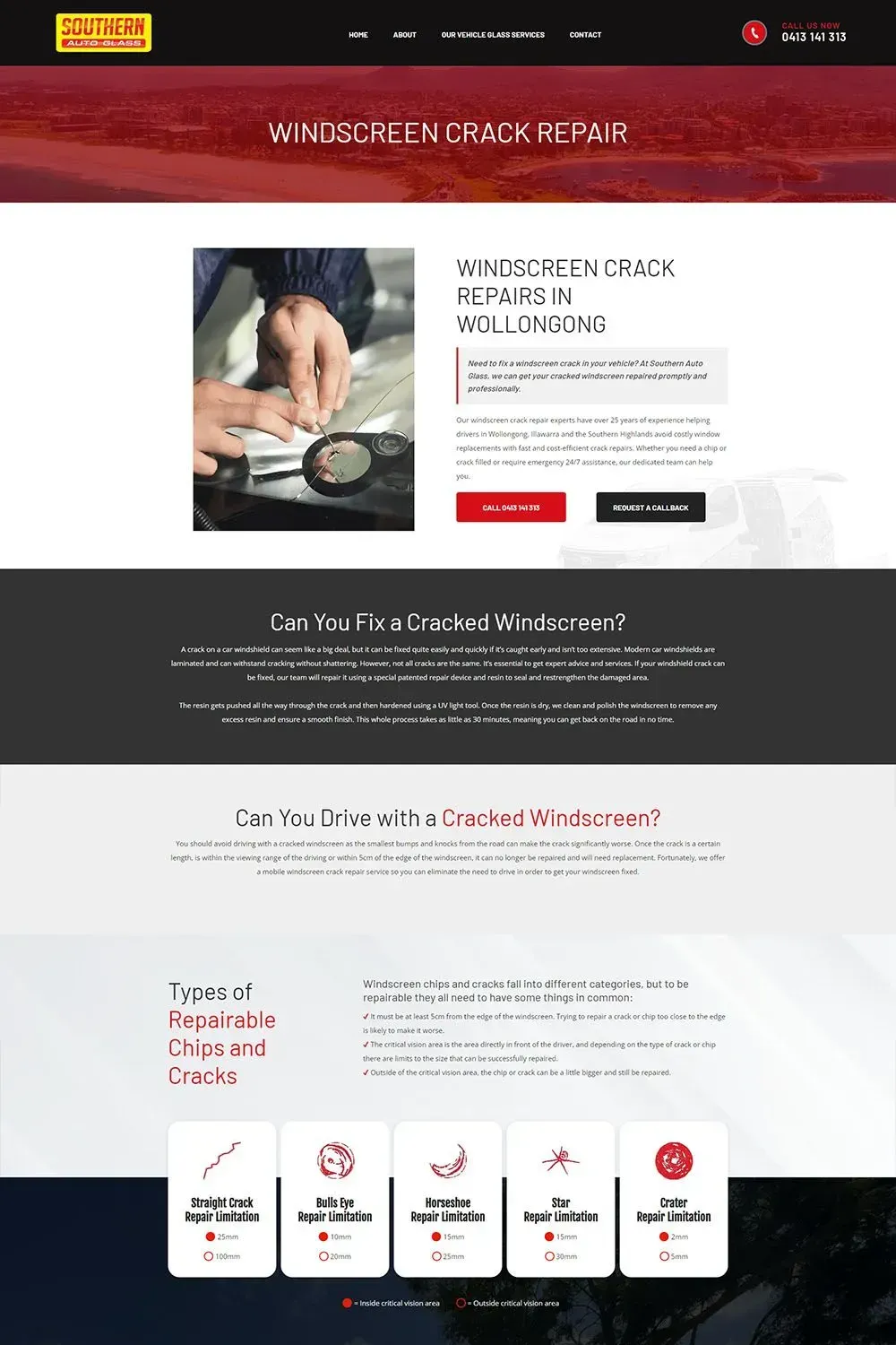 Southern Auto Glass internal page preview #5