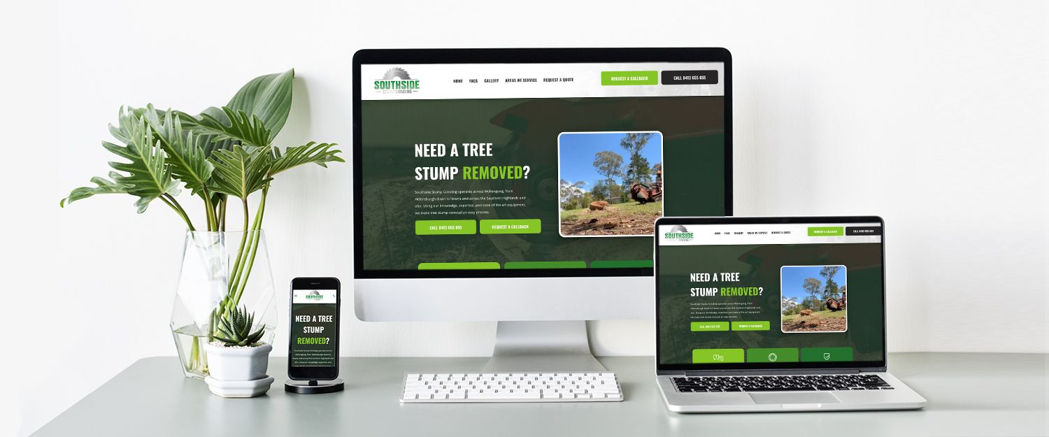 Southside Stump Grinding website preview