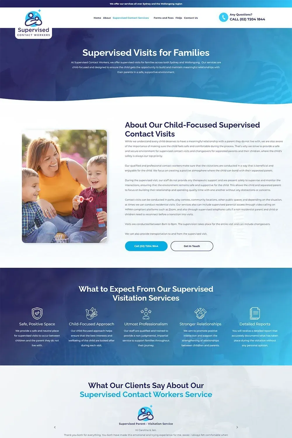 Supervised Contact Workers services preview #1