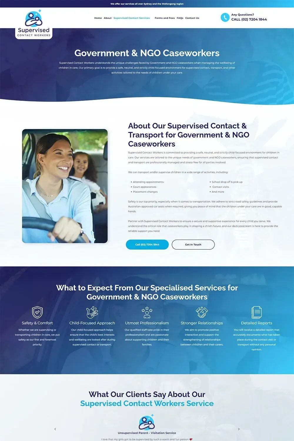 Supervised Contact Workers services preview #3