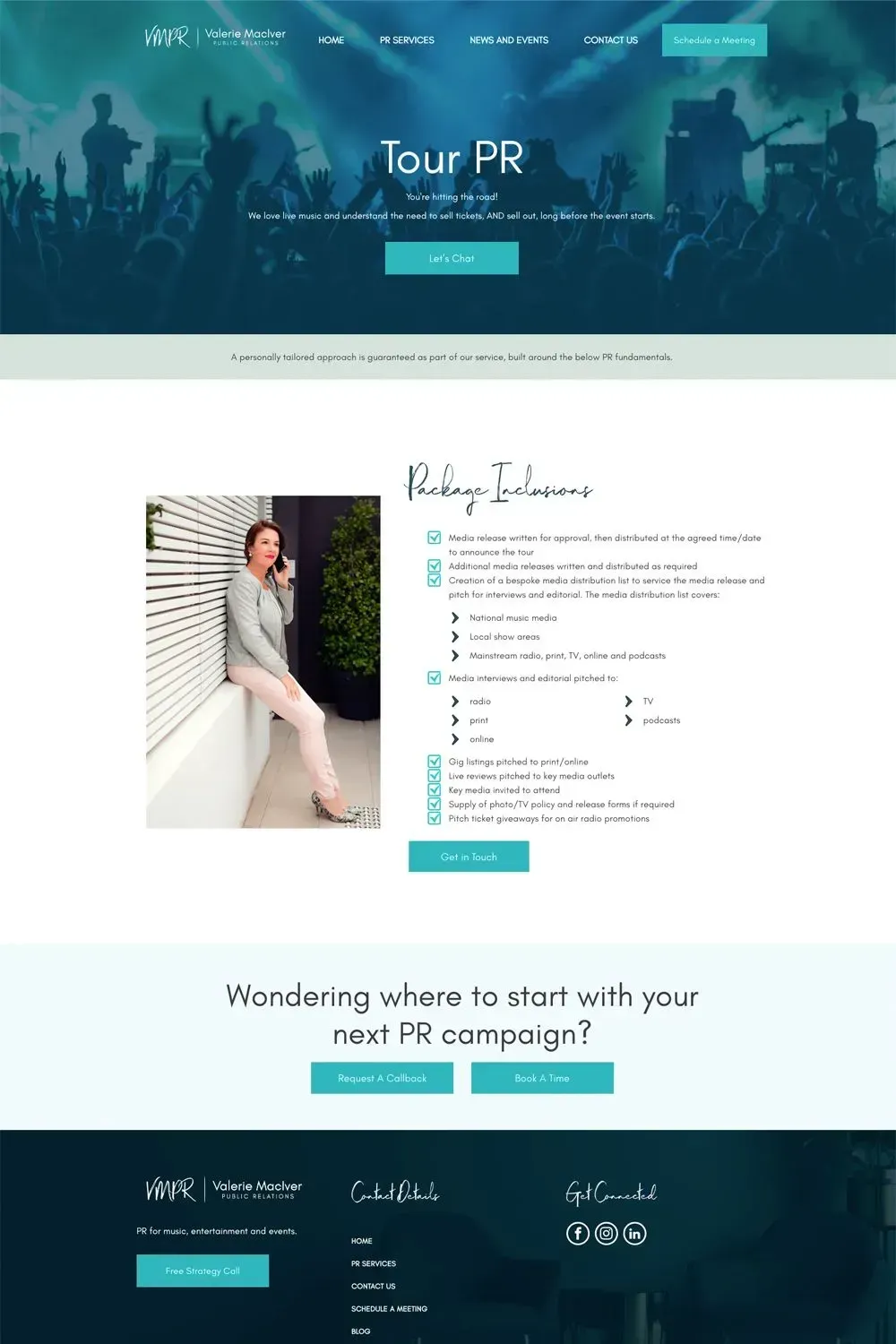 Valerie MacIver PR service page preview #2