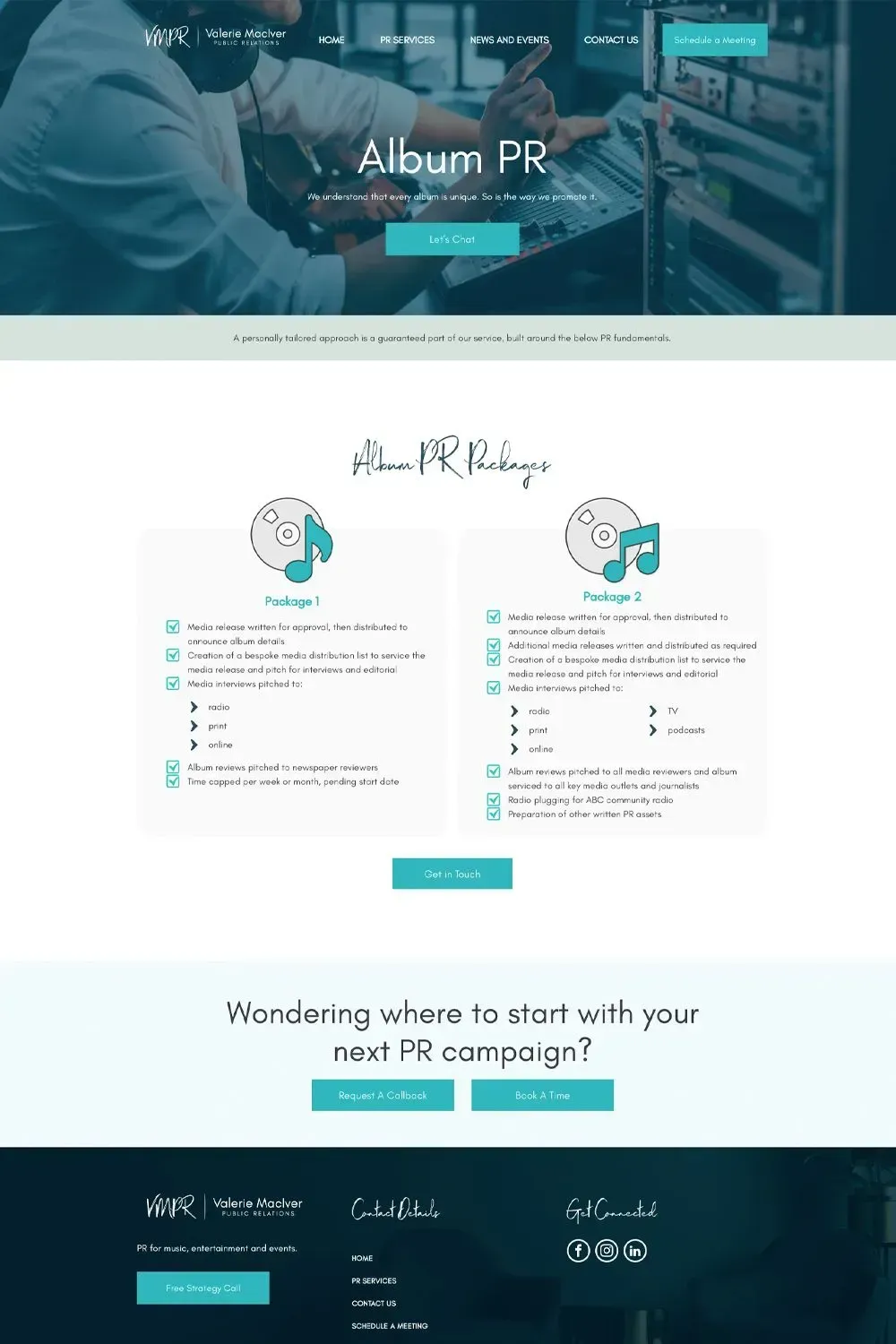 Valerie MacIver PR service page preview #3