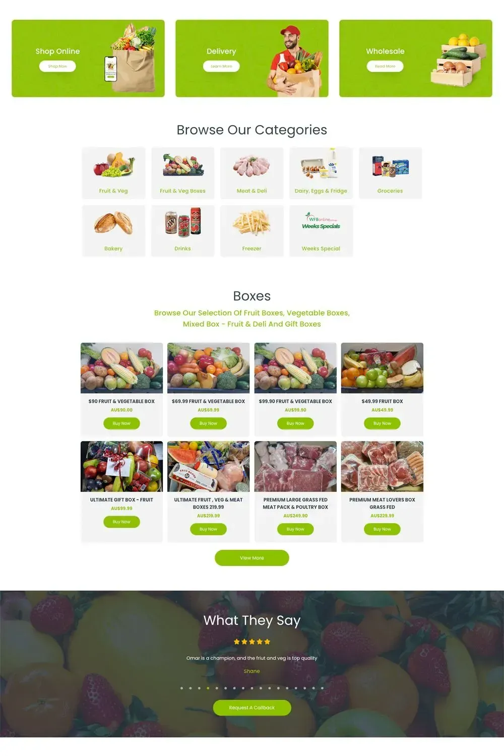 WFB Online home page preview #2