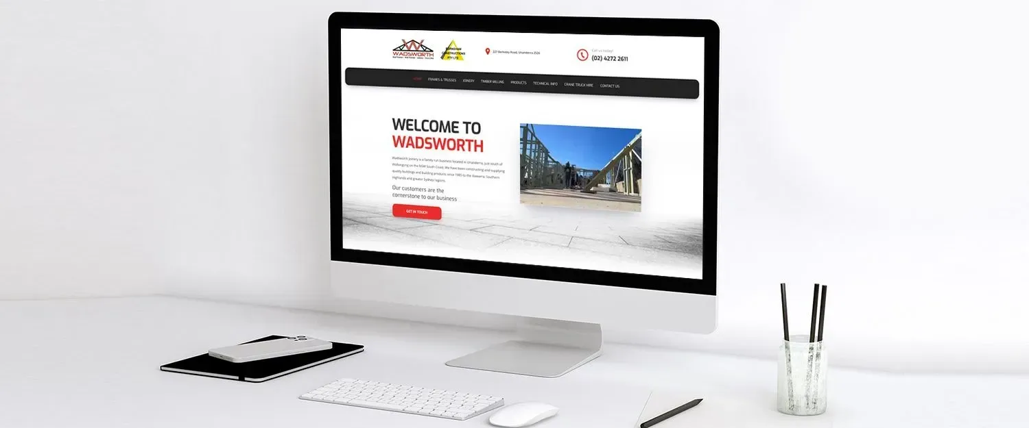 Wadsworth Joinery website preview