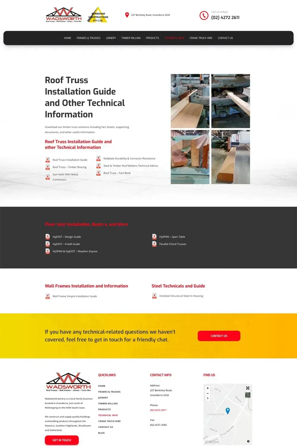 Wadsworth Joinery internal page preview #2