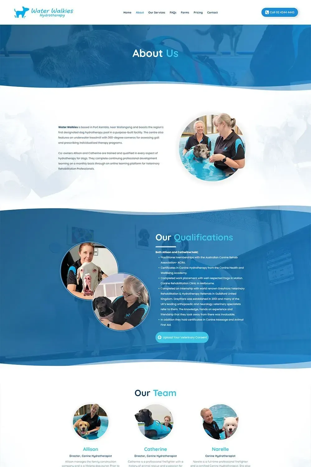 Water Walkies internal page preview