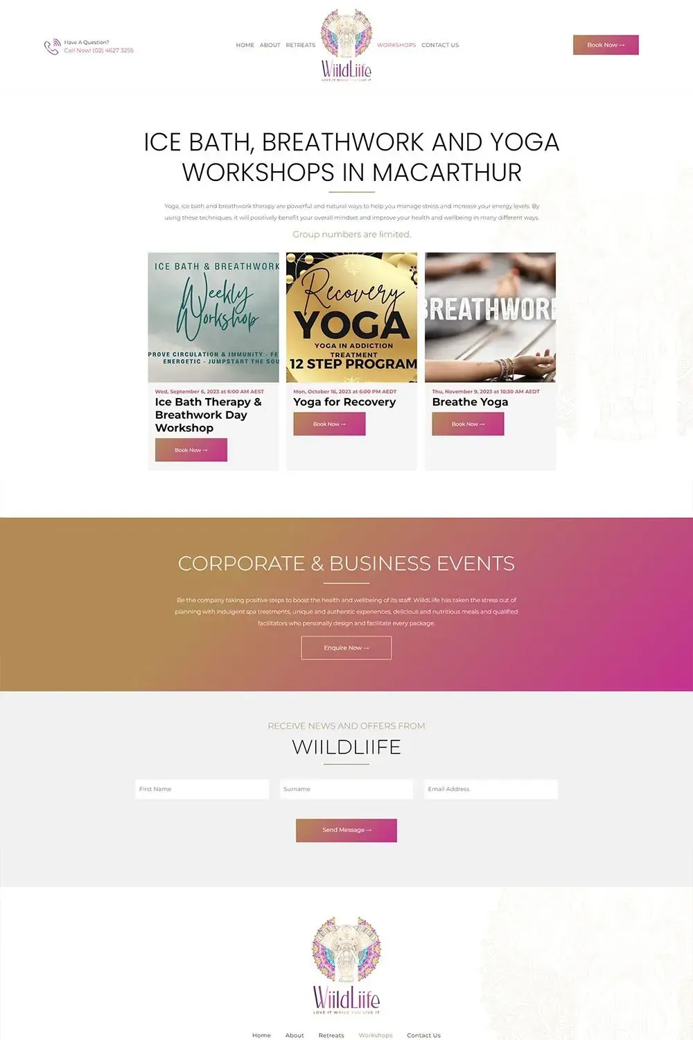 WiildLiife internal page preview #2