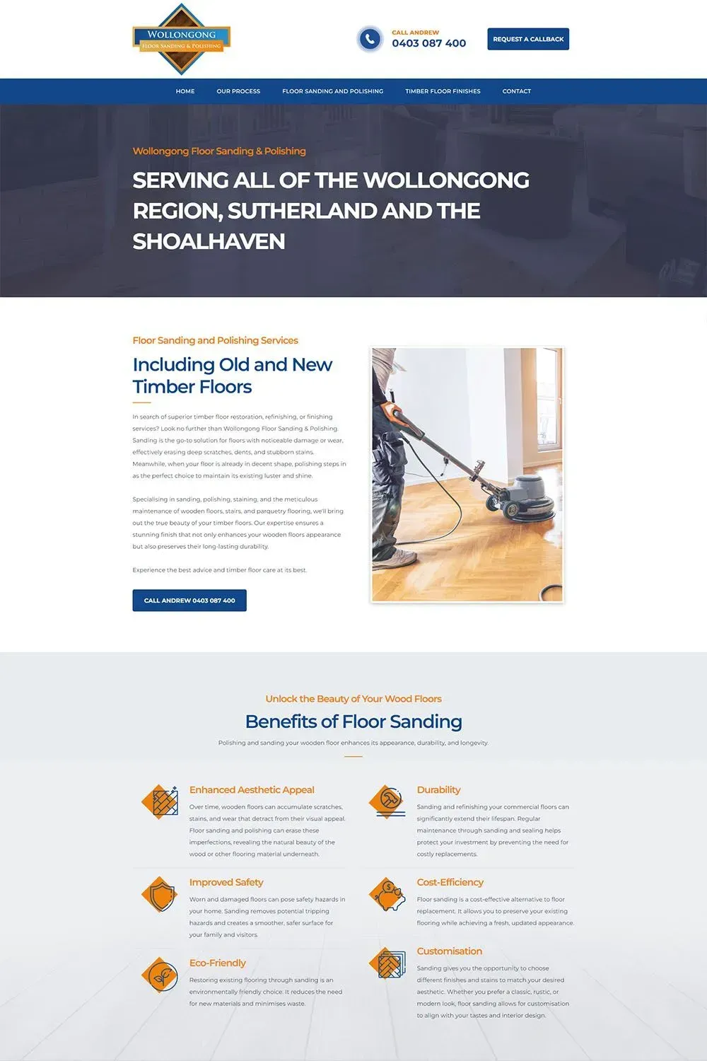 Wollongong Floor Sanding & Polishing internal page preview