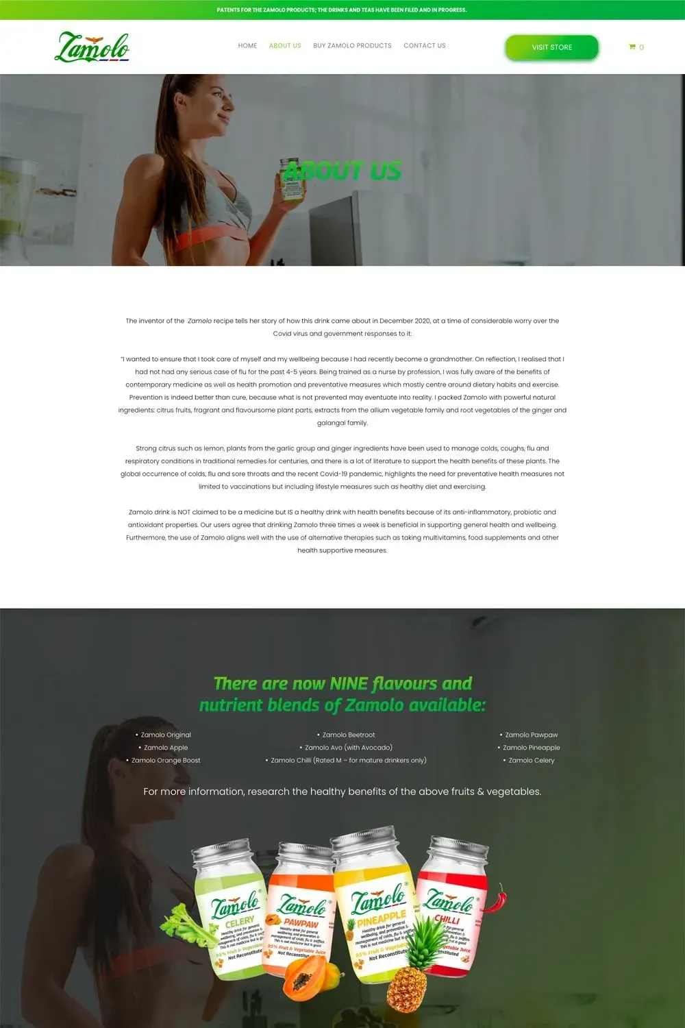Zamolo about us page preview