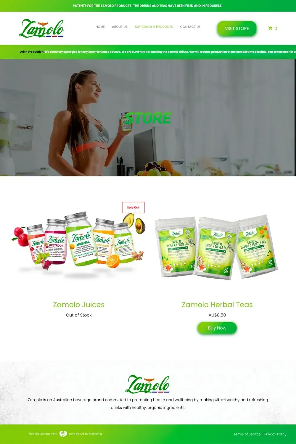 Zamolo store page preview