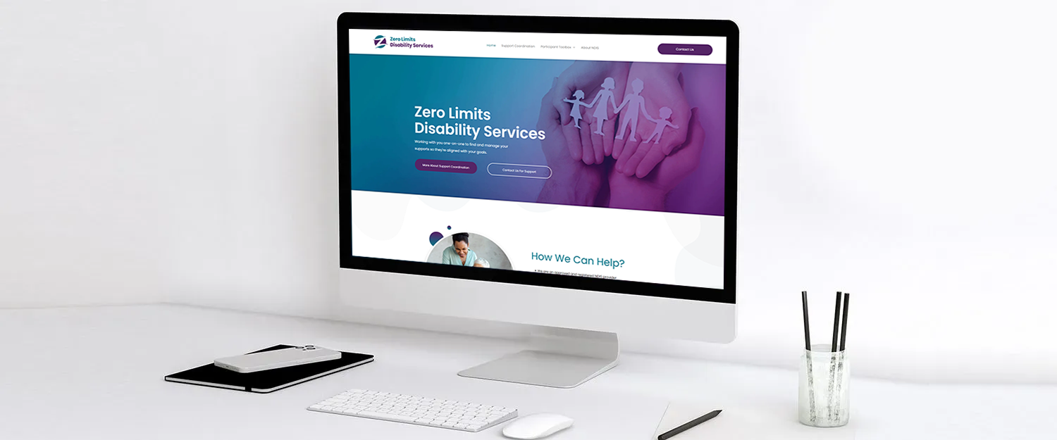 Zero Limits Disability Services website preview